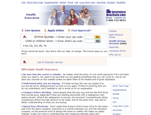 Tablet Screenshot of healthinsurance.insurancebrochure.com